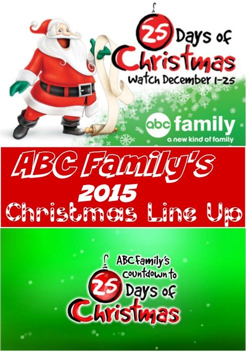 ABC Family s 2015 25 Days Of Christmas TV Schedule The Frugal Navy Wife