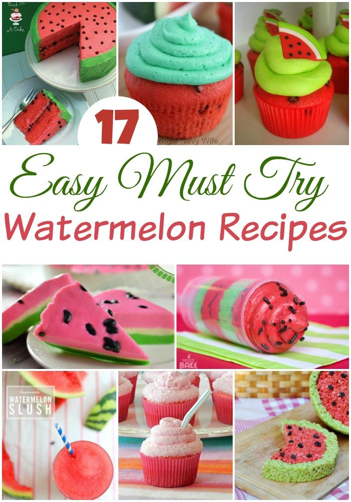 Summer weather means summer vacation, cookouts, and my favorite, watermelon! Not just the fruit itself but these must try watermelon recipes as well!