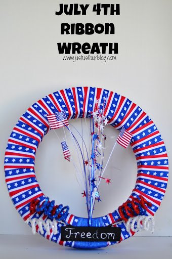 July 4th Ribbon Wreath