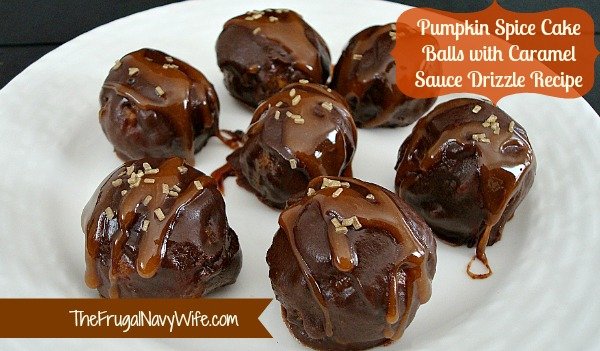 If you are a pumpkin spice addict these pumpkin spice cake balls recipe with a caramel sauce drizzle is right up your alley & perfect for fall.