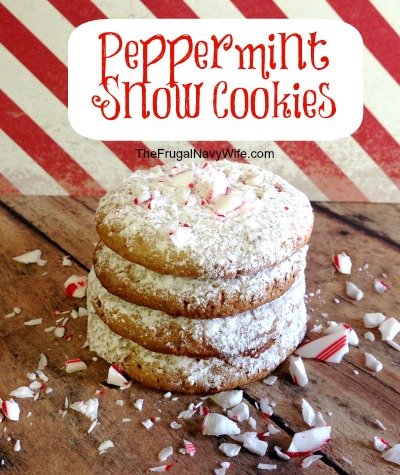 peppermint snow cookies