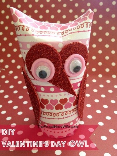 Thrifty Valentine’s Day Fun DIY Sweetheart Owl