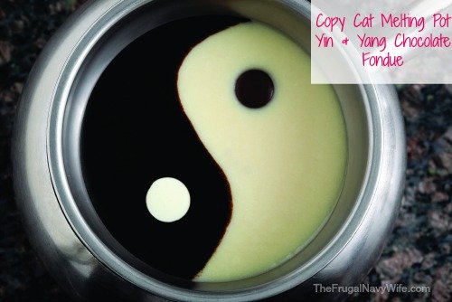 Copy Cat Melting Pot Yin & Yang Chocolate Fondue