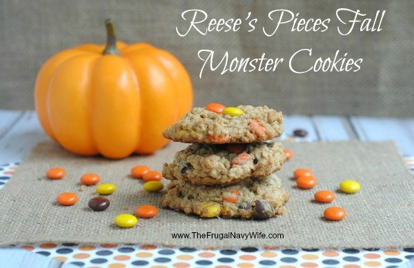 Reese's Pieces Fall Monster Cookies