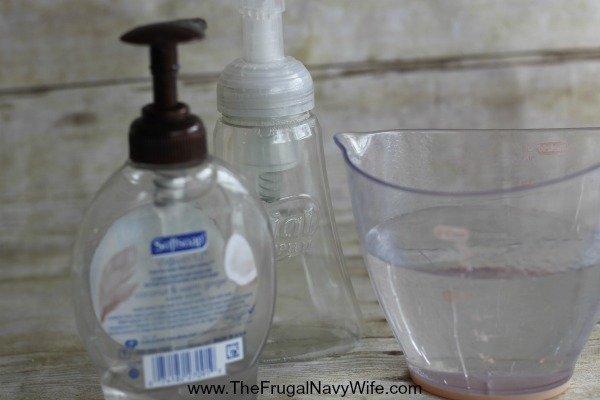 Homemade Foaming Soap Trick what you need