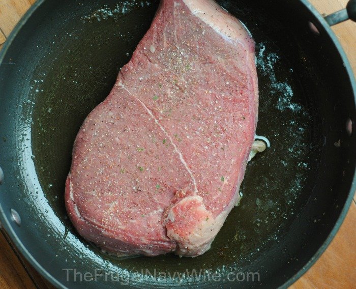 Crock Pot Beef Roast pan