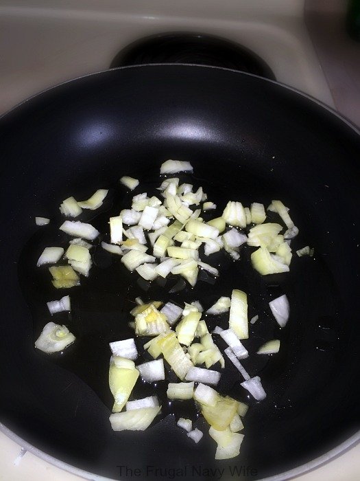 Sweet Potato, Kale and Shrimp Skillet Onions