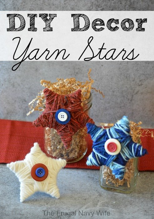 DIY Decor Yarn Stars