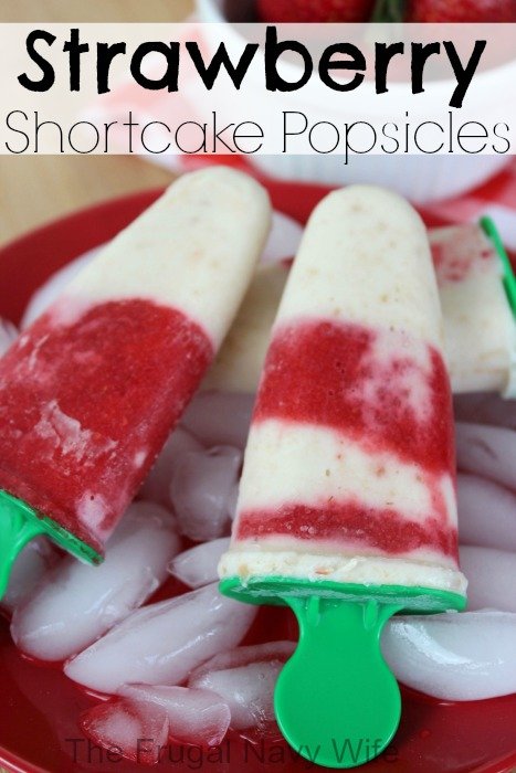 Strawberry Shortcake Popsicles