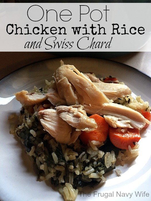 One-Pot Chicken with Rice and Swiss Chard