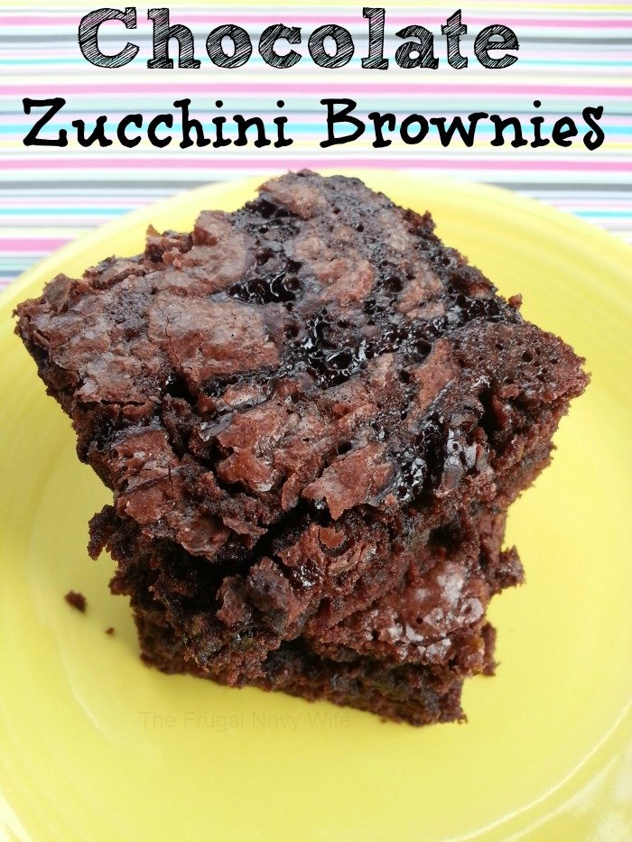 Chocolate Zucchini Brownies Tall