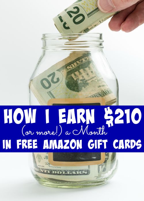 How I Earn $210 (or more!) a Month in FREE Amazon Gift Cards