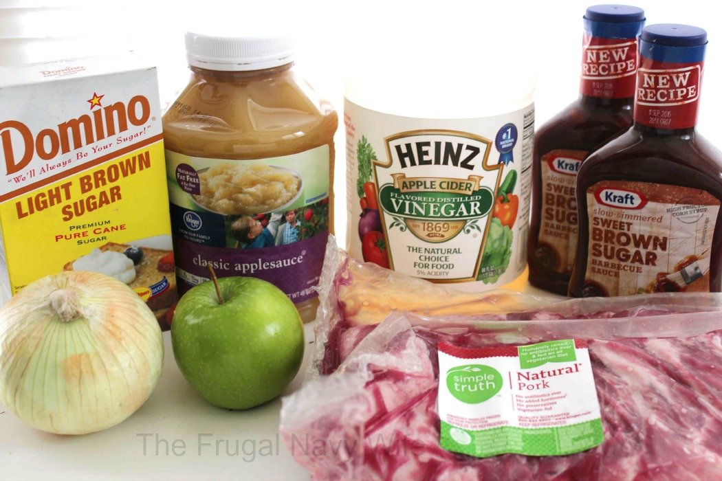 Applesauce BBQ Spare Ribs Ingrediants