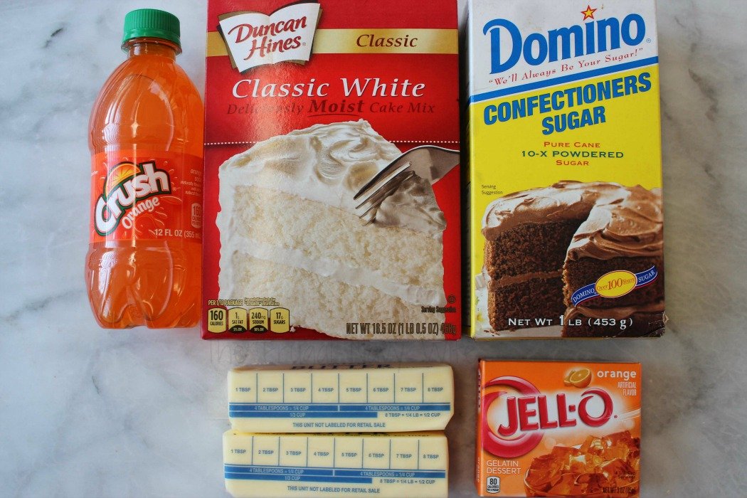 Orange Crush Cupcakes Ingredients