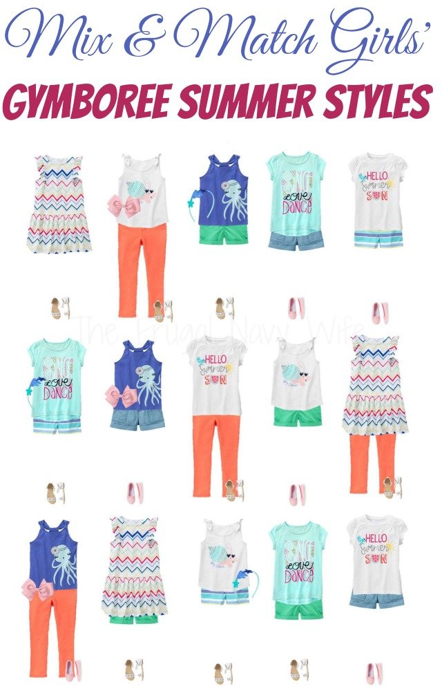Mix & Match Girls' Gymboree Clothes in Summer Styles