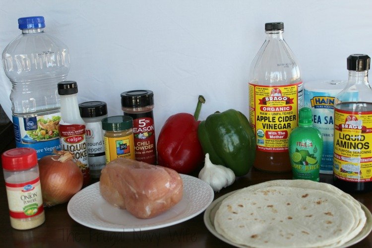 Easy Weeknight Meal - Chicken Fajitas Ingredients