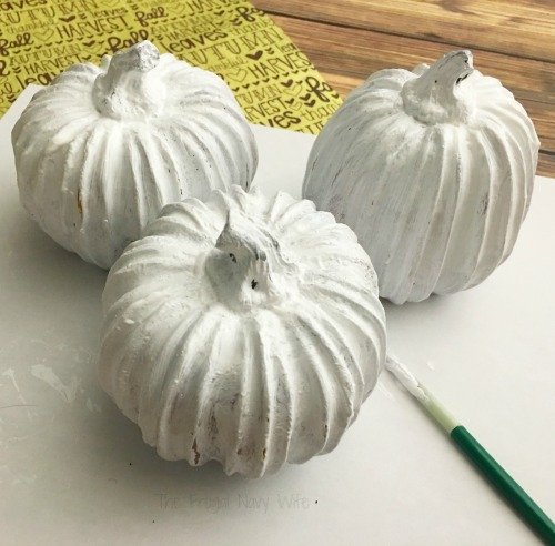 I love the look of mercury glass pumpkins decor, but I hate the price! Using looking glass spray paint I can make my own!