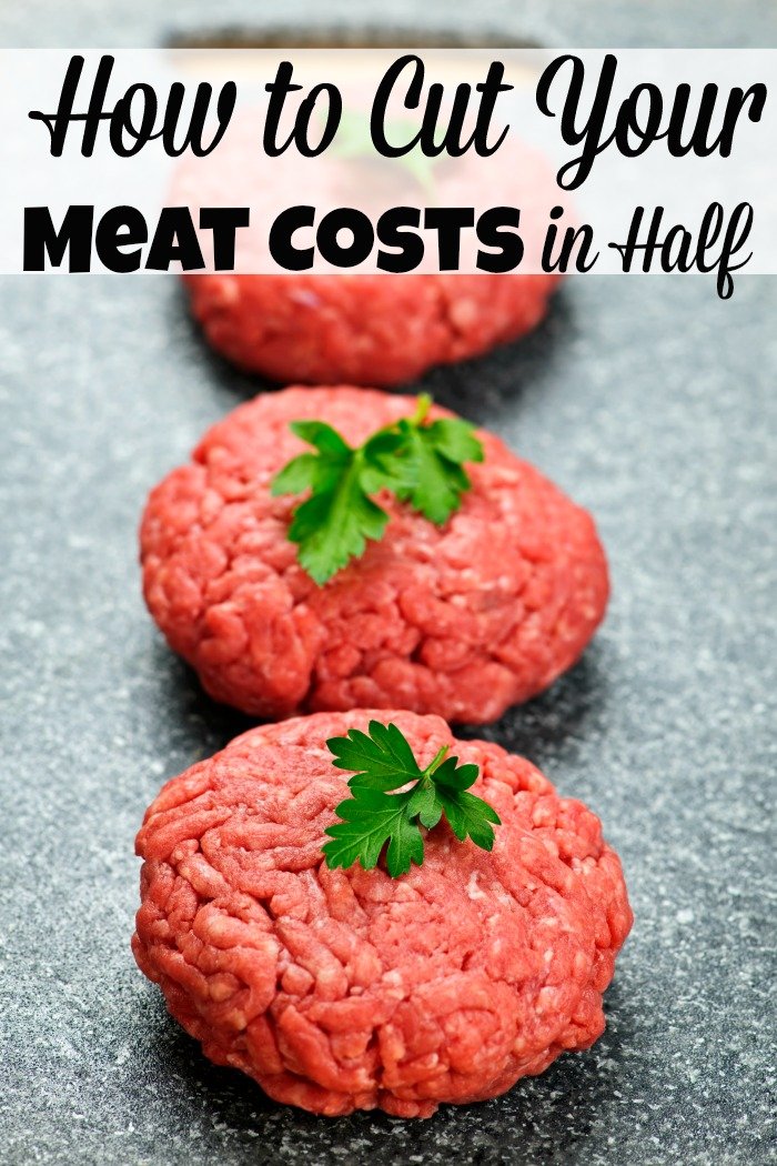 I don't know about you but my meat prices are my highest part of my grocery bill! This is one of my favorite easy ways to save money by cutting my meat bill