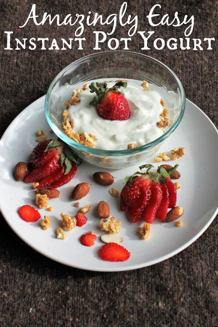 Looking for a great easy breakfast? This Instant Pot Yogurt recipe is for you! Pressure cooker yogurt isn't as hard as you might think!