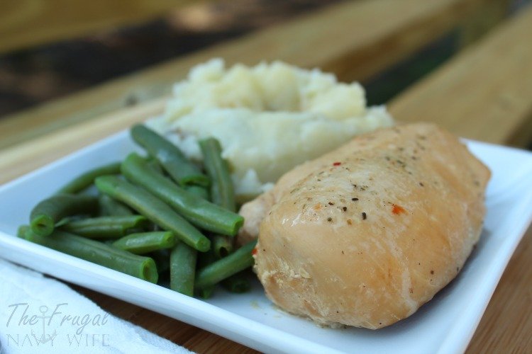 If you are looking for a super easy weeknight meal this 3 envelope slow cooker chicken recipe is perfect PLUS it is a great frugal recipe too!