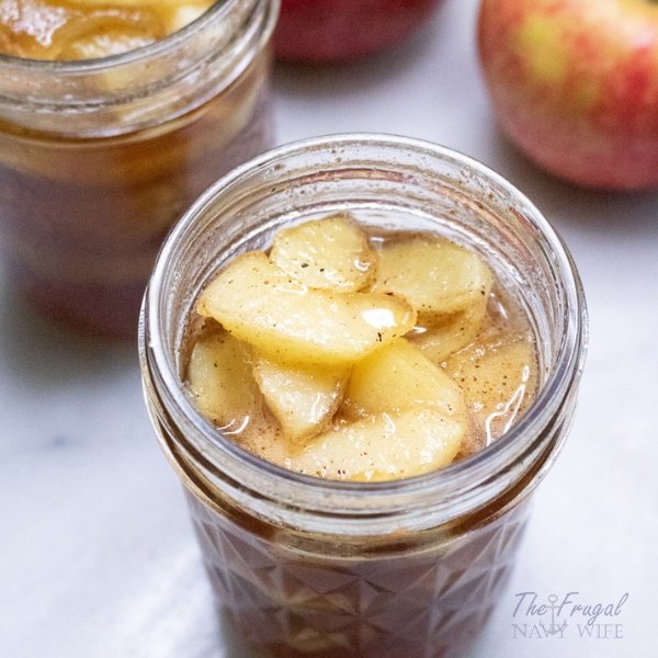We LOVE this Apple Pie Jam Recipe. This recipe for Apple Pie Jam includes how to preserve it so it doesn't go bad before you use it all. #applepie #jam #canning #frugalnavywife | Canning Recipes | Apple Pie Jam Recipe | Jam Recipes | Apple Recipes | How to Can Jam