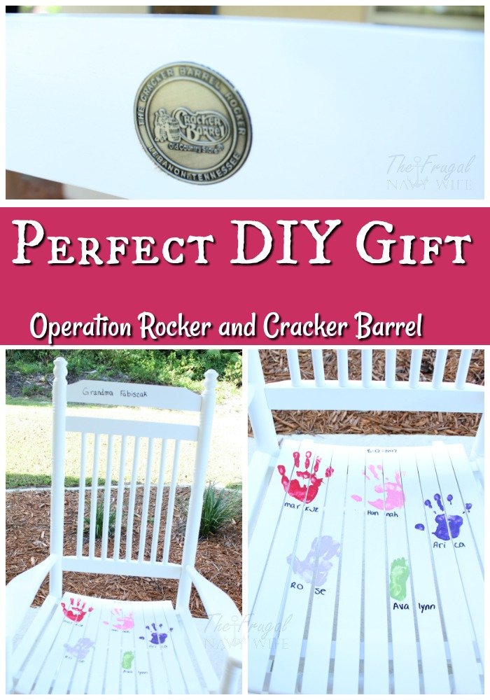 If you are looking for a great gift to give to the grandparents this DIY via Operation Rocker takes only about 15 minutes and they will love it!