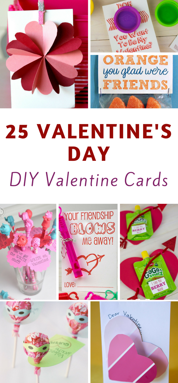 Round up of DIY Valentine's Day Cards