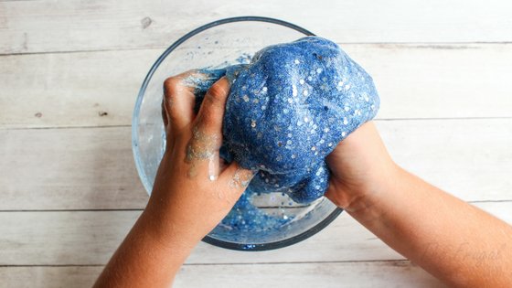 We made this Ocean Slime at the request of my son and they had a blast with it! Borax Free so it's totally safe for the kids. #slime #dolphins #oceanslime #homeschool #frugalnavywife | Slime Recipes | Homeschooling Activities | Dolphins Themed Activities | Ocean Themed Activities