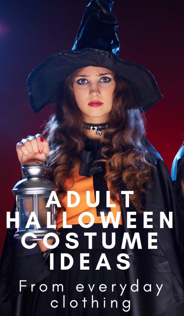 Easy adult Halloween costume ideas are pretty hard to find! I started pulling adult Halloween costumes that I can make from clothes I could wear again and ran with it! #halloween #adultcostumes #frugalnavywife #halloweencostumes | Halloween Costumes | Adult Halloween Costumes | Frugal Costumes | Parenting