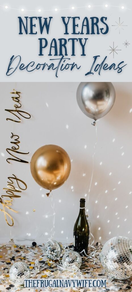 This selection of New Years party decor has many great options to choose from and will help you create a celebration that won't be forgotten. #newyears #decor #party #frugalnavywife #celebration #roundup | New Years Party Decor | Celebration | Do It Yourself | Holiday Decor |
