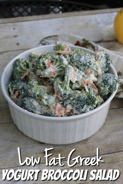 Low Fat Greek Yogurt Broccoli Salad Recipe