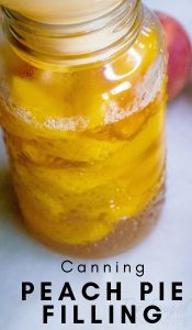 The easiest Peach Pie Filling for Canning is right here. Simple to understand step by step instructions from start to finish. #canningrecipe #canning #peachpie #peachpiefilling #frugalnavywife | Canning 101 | Canning Tips | Canning Pie Filling | Peach Pie Filling Recipe | Peach Pie Recipe