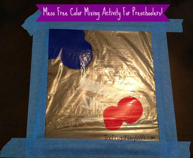 Mess Free Color Mixing Activity For Preschoolers!