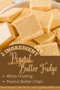 Peanut butter fudge is a decadent and creamy treat that combines the rich, nutty flavor of peanut butter with the smooth sweetness of fudge. #peanutbutter #fudge #nobake #frugalnavywife #dessert #holiday #easyrecipe | Peanut Butter Fudge | No Bake Desserts | Easy Recipes |