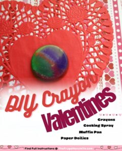 These DIY Crayon Valentines are a great way to use up any broken crayons! This is a great craft to get a hand on with your DIY valentines. #valentines #diy #artsandcrafts #frugalnavywife #crafting #homemade #gift | Valentines | Arts and Craft | Gifting | Homemade | Kids |