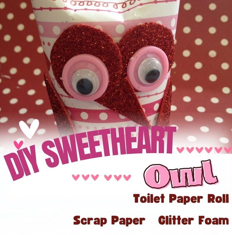 Thrifty Valentine’s Day Fun: DIY Sweetheart Owl
