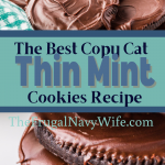 There’s no denying that thin mint cookies are the best girl scout cookie—their minty, chocolatey goodness is downright addictive! #frugalnavywife #thinmintcookies #girlscoutcookies #copycatrecipes #cookies | Thin Mint Cookies | Girl Scout Cookies Recipes | Copycat Thin Mint Cookies Recipes | Cookies Recipes | Easy Recipes