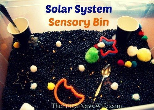 Magic School Bus Lost in the Solar System Activity – Sensory Bin