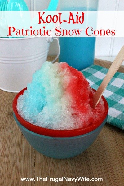 Kool-Aid Patriotic Snow Cones