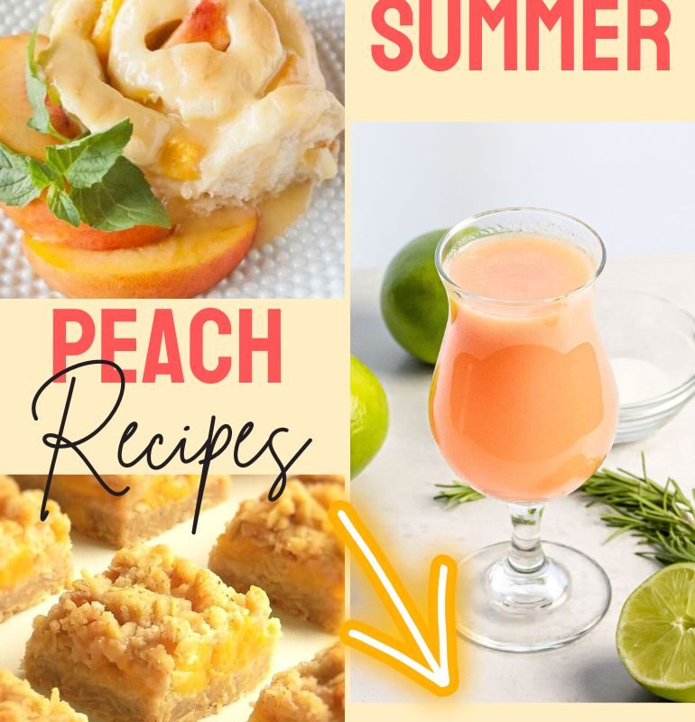 Summer Peach Recipes Round Up