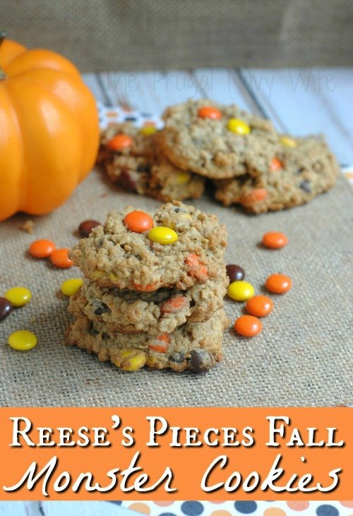 Reese’s Pieces Fall Monster Cookies