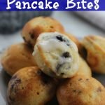 If you want to make the best breakfast (that you can cook once and eat for days!) try these easy blueberry pancakes, they are bite-size! #frugalnavywife #breakfast #grabngo #makeaheadmeals #pancake #bitesized | Breakfast Ideas | Snack Ideas | Grab n Go Snacks | Make Ahead Breakfast Ideas | Bite Sized Foods
