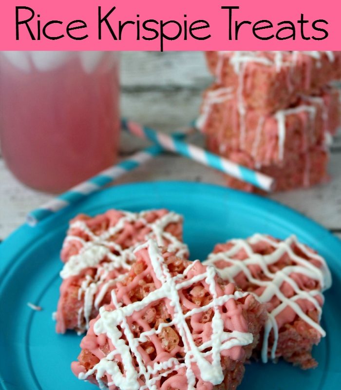 Pink Lemonade Rice Krispie Treats