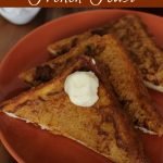 One of the best flavors of fall is Pumpkin. Pumpkin coffee, pumpkin ice cream, and my family's favorite, this pumpkin french toast recipe. #frugalnavywife #breakfast #pumpkinrecipe #frenchtoast #recipe #pumpkinspice | Breakfast Recipe | Breakfast IDeas | Pumpkin Breakfast Ideas | French Toast Recipes | Pumpkin French Toast | Easy Breakfast Ideas