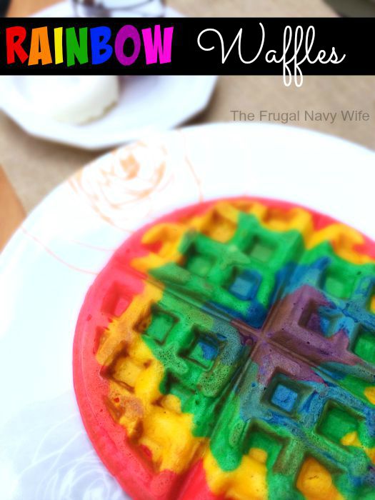 Rainbow Waffles Recipe