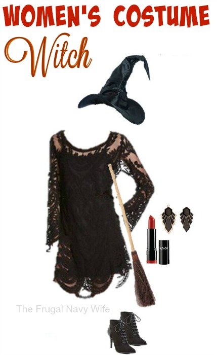 Women’s Witch Costume – Made From Everyday Clothes