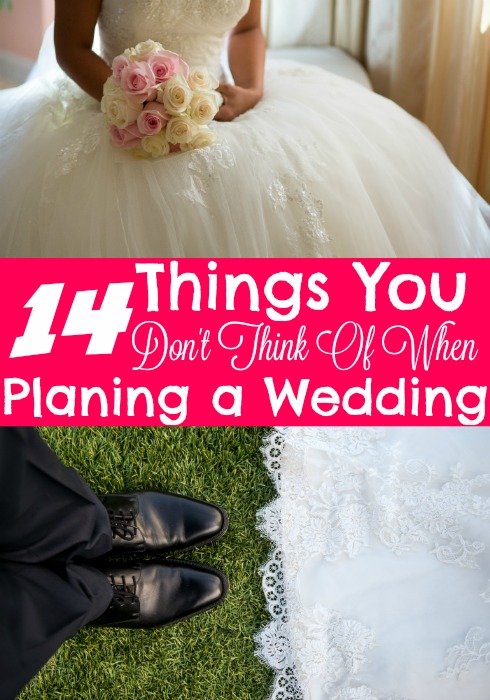 14 Things You Don't Think of When Wedding Planning