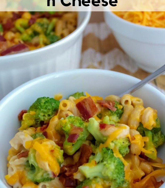 Southern Baked Bacon Broccoli Mac and Cheese Recipe