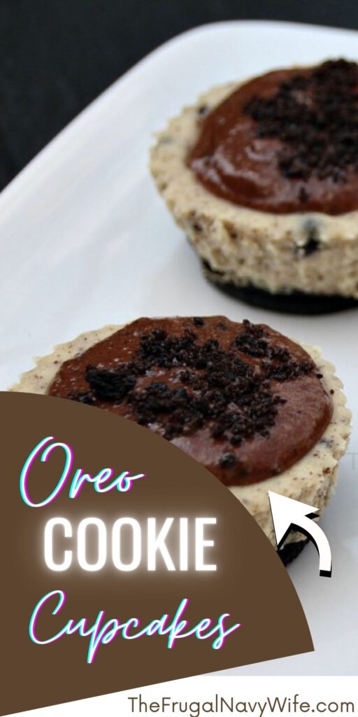 Oreo cookie cupcakes are a delightful dessert that combines the classic taste of vanilla cupcakes with the crunch and flavor of Oreo cookies. #oreo #cupcakes #frugalnavywife #dessert #easyrecipes #oreorecipe | Oreo Cookie Cupcakes | Dessert | Baking | Easy Recipes | Cupcakes |