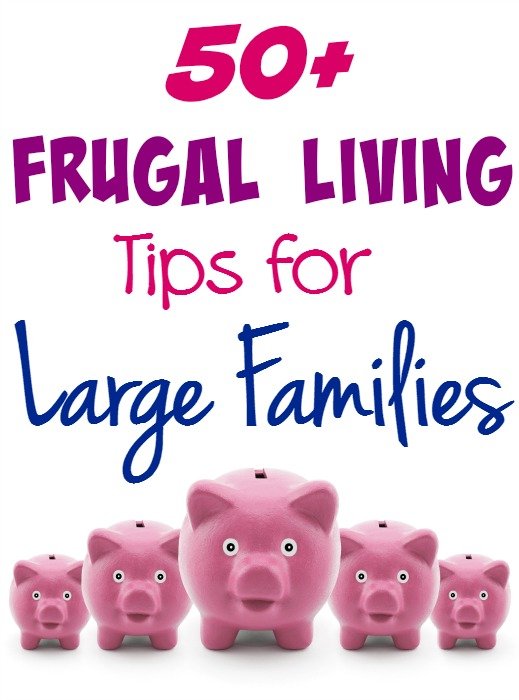 50+ Frugal Living Tips for Large Families
